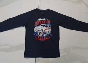 Boys Full Sleeves Cotton T-shirt