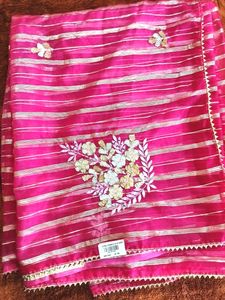 Lurex Organza buta saree. With Blouse Piece..
