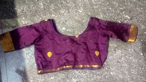Stitched Purple Top And Skirt