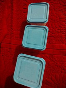 HERIK Plastic Rectangular Containers Set 3pc