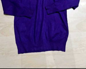 Purple Turtleneck Sweatshirt