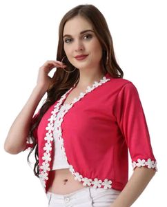 Cute Pink Floral Shrug