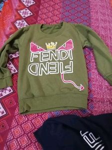 3 set of sweatshirt and a pant in wool