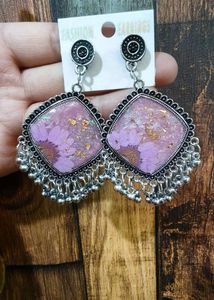 Vintage Floral Dangle Earrings