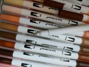 Dual Tip Brush Pens Set Of 100