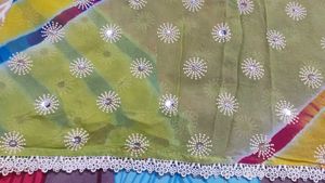 Multi Color Lahariya Saree
