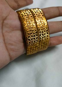 Gold Bangles (Set of 2)