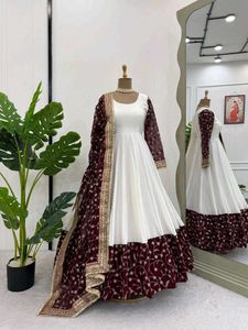Beautiful Embroidery Design Gown
