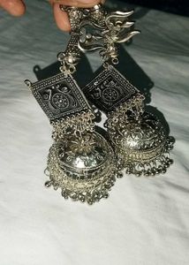 Statement Silver Earrings