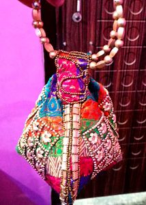 Multicolored Party Handbag