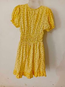 BEAUTIFUL YELLOW FLORAL DRESS