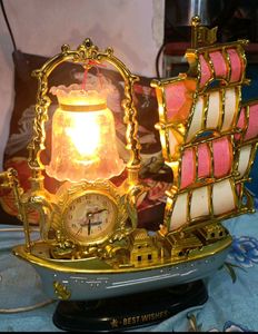 Table Lamp With Clock⏰ New✅