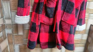 Red &amp; Black Plaid Robe