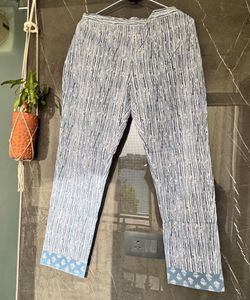 Blue &amp; White Printed Kurti