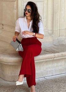 y2k style bootcut Red pants