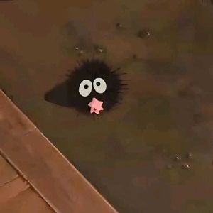 No Face Plush Keychain And Black Pouch