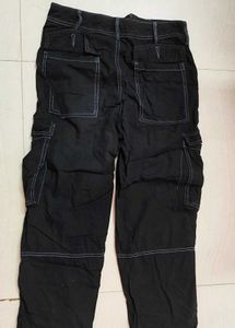 BERSHKA cotton Baggy Cargos(Unisex)