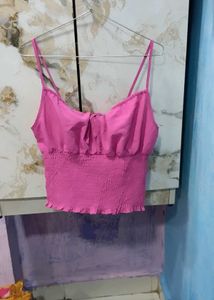 Pink Crop Top