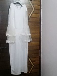 Shein White Midi Dress