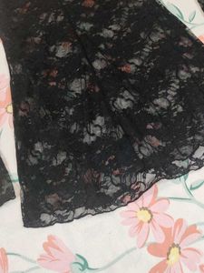 Black Lace top / Mini Dress