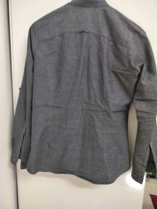 Gray Button-Down Shirt