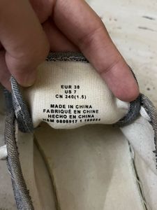 H&amp;M Gray Denim Sneakers