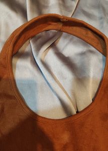 SHEIN ORANGE CROP TOP