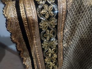 Ethnic Black Gown With Beautiful Embroidery And Lace