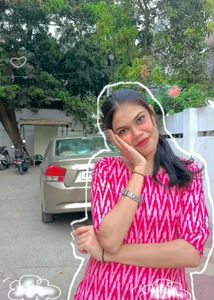 Pink &amp; White Kurti Set