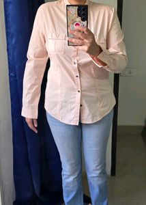 Elegant Nude Shirt | Formal & Casual Wear