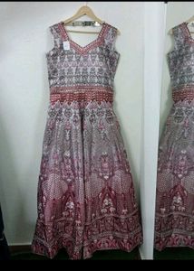 SILK WEDDING GOWN WITH DUPATTA