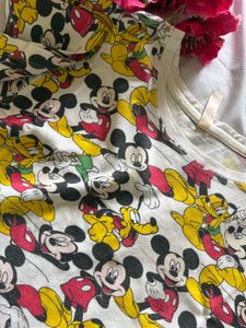 Mickey Mouse Print Tee