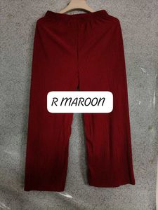 Maroon Palazzo Pants