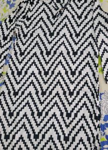 Chic Black & White Kurta Daily wear