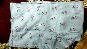 Floral Cement Dress Material