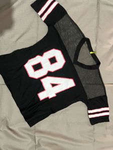 Mesh Number Graphic Tee
