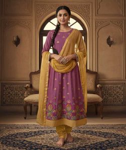 Elegant Purple Salwar Suit with Dupatta