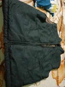Double Sided Half Sleeve Jacket With Cap