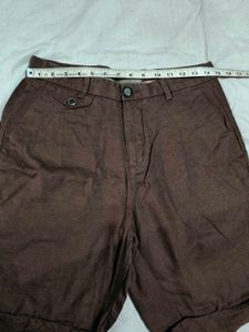 Lyocell Brown Shorts