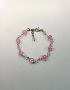 Pink and White Bracelet - Beautiful Handmade Gift