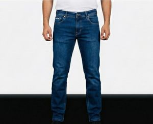 Men's Dark Wash Straight Leg Jeans