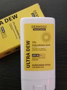 Dermdoc Sunscreen With 1%hyaluronic Acid Ultra Dew