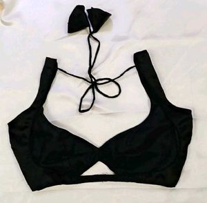 Non Padded Satin 1 Hook Blouse