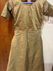 Sage Green Embellished Trapeze Umbrella Kurta