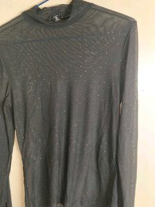 Black Neted Top