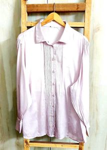 Levender Colour Satin Shirt Size-44-46