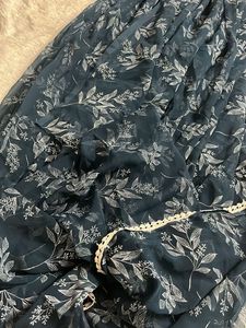 Blue Georgette Saree