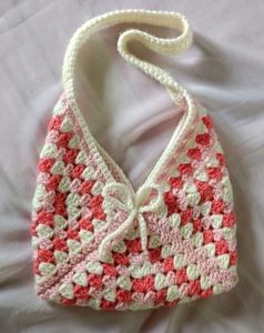 Crochet Granny Square Bag 🎀