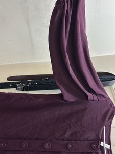 Maroon/burgundy Colour Top