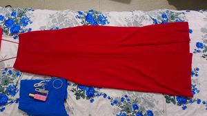 Red Lace-Up Mini Dress